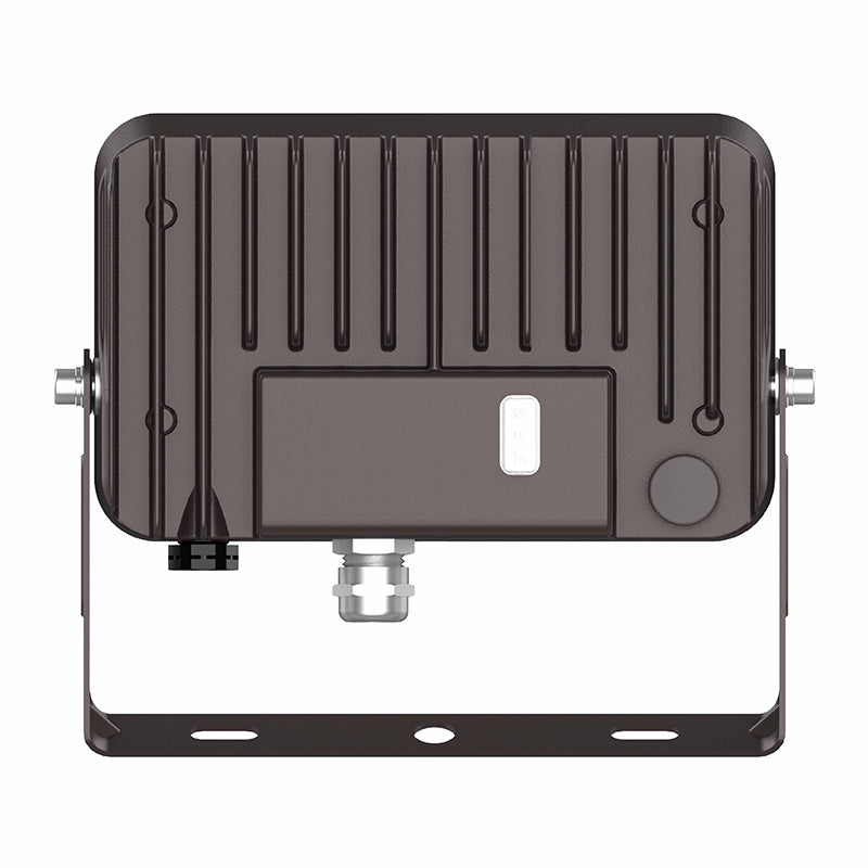 Westgate Mfg Compact Flood Light, 15W, CCT Selectable, IP65, U-Bracket, Bronze, LFE-15W-MCT-TR