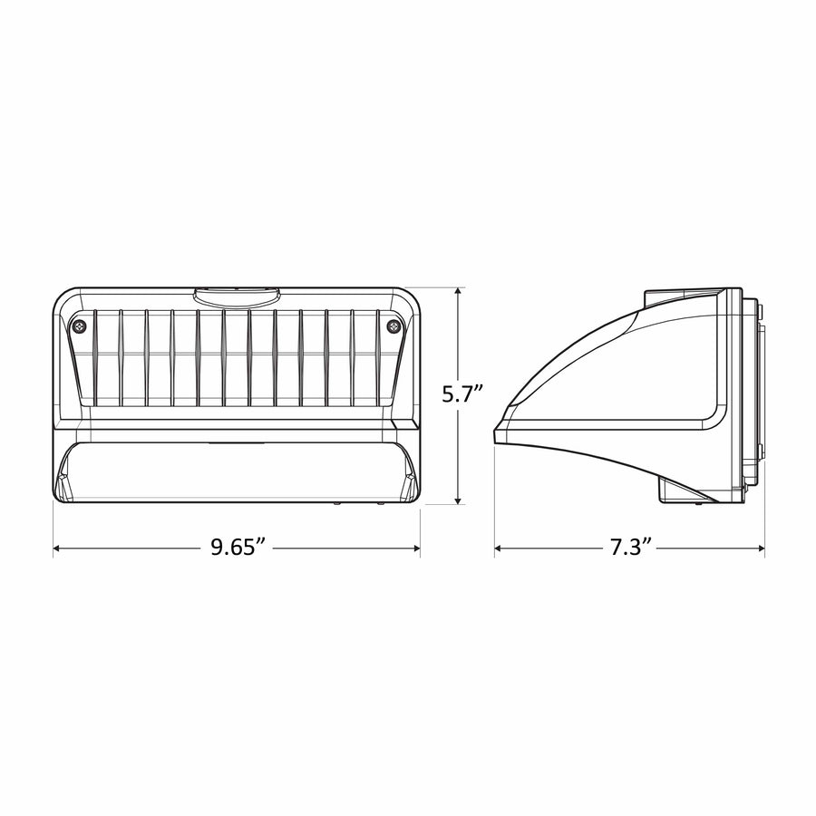 Westgate Mfg X-GEN Cut-Off Wall Pack, 11/21/32/42W, CCT Selectable, 0-10V Dimming, 120-277V, Bronze, WPX-42W-MCTP