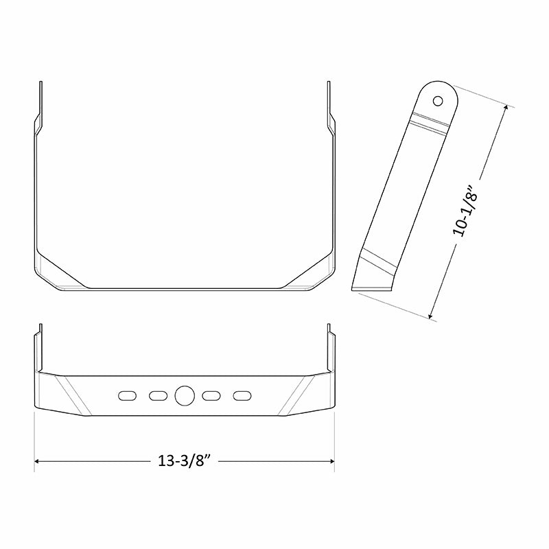 Westgate Mfg LFX U-Bracket Mounting Accessory, White, LFX-TR-A-WH