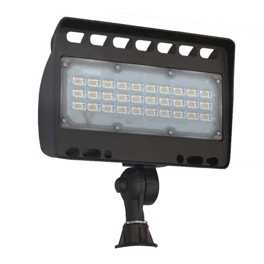 Westgate Mfg LF4 LED Wall Wash Light, 50W, 5000K, 12V AC/DC, Bronze, LF4-12V-50W-50K