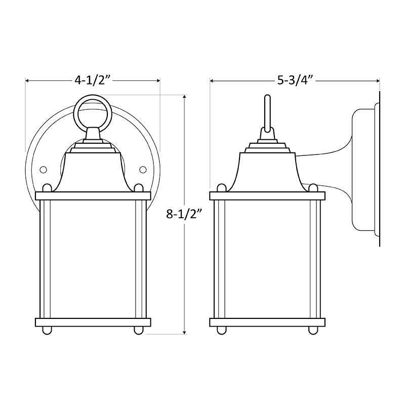 Westgate Mfg LRS-B Residential Lantern, 6W, CCT Selectable, Photocell, Bronze, LRS-B-MCT-PC
