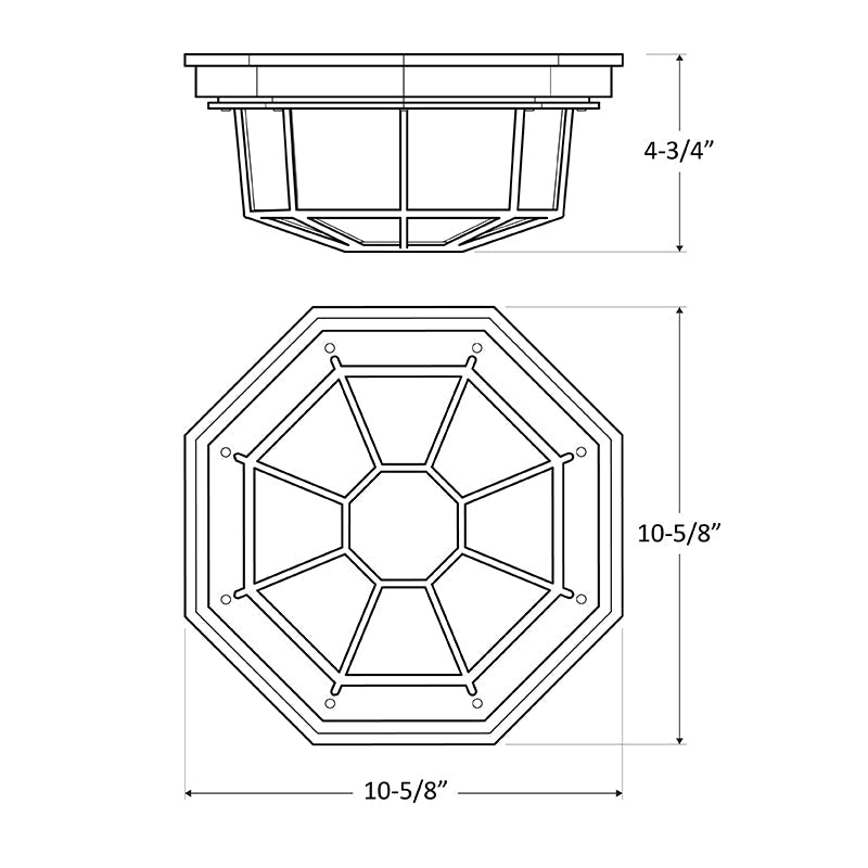 Westgate Mfg LRS-C Residential Lantern, 12W, 4000K, TRIAC Dimmable, Bronze, LRS-C-40K-D