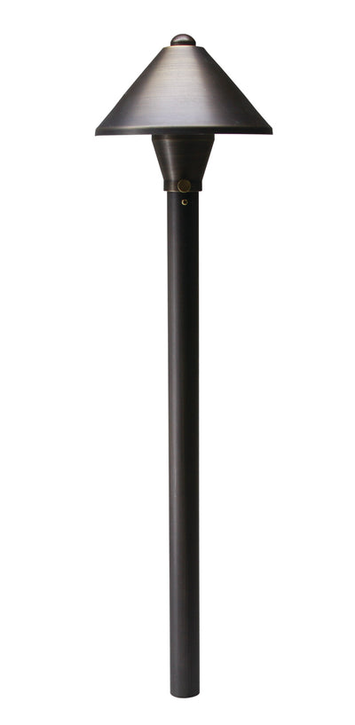 Westgate Mfg Area Light, 12V/50W Max, Solid Brass, MR16, Antique Brass, w/ 3FT Cable LA-115-BZ