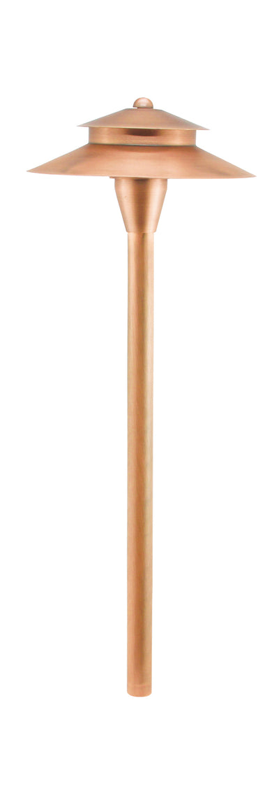 Westgate Mfg Area Light, 12V/50W Max, Solid Brass, MR16, Antique Copper, w/ 3FT Cable LA-111-CR