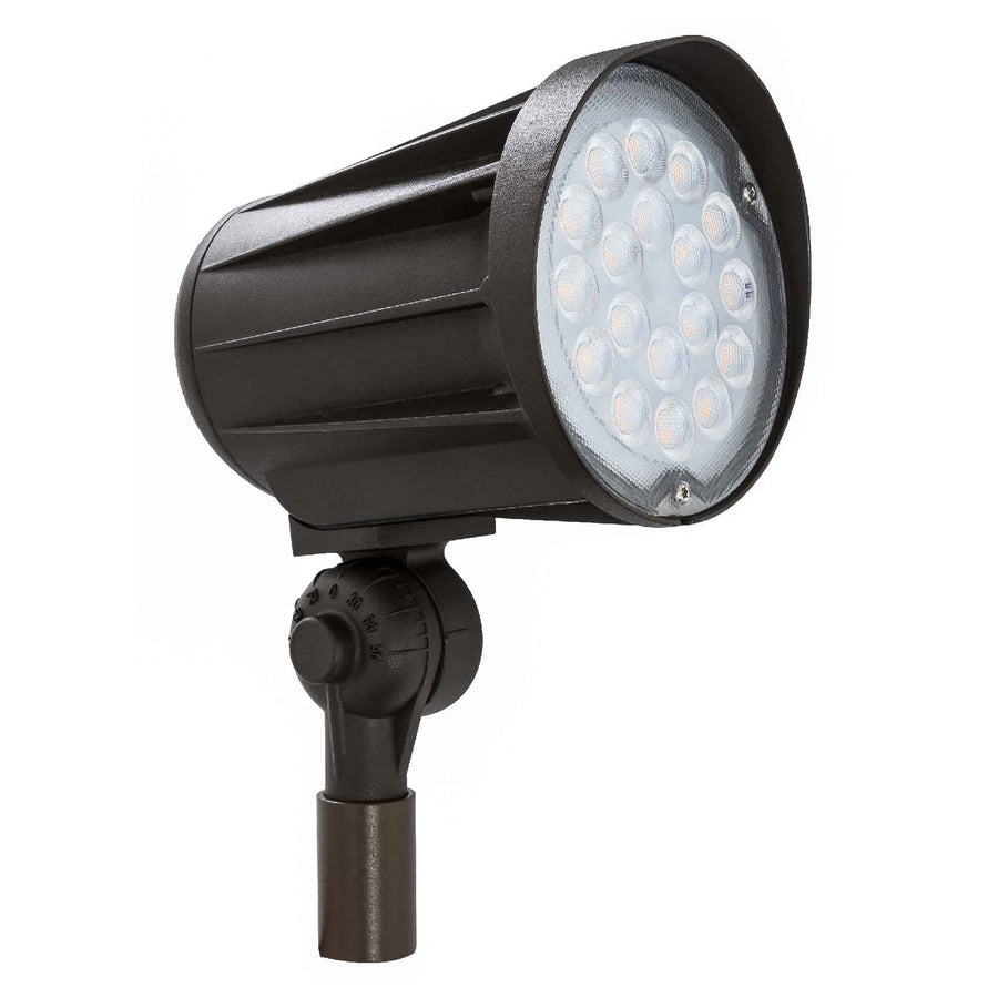 Westgate Mfg FLV12 LED Bullet Landscape Flood Light, 24W, 3000K, 12V AC/DC, Bronze, FLV12-24W-30K
