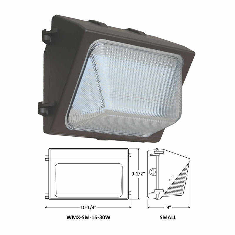 Westgate Mfg WMX-LG X-Gen Non-Cutoff Wall Pack, 50/80/100/120W, 3000K, 0-10V Dimmable, Bronze, WMX-LG-50-120W-30K