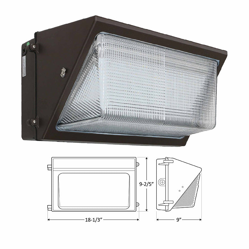 Westgate Mfg WMXPRO Non-Cutoff Wall Pack, 50/80/100/120W, CCT Selectable, 0-10V Dimmable, IP65, Bronze, WMXPRO-LG-50-120W-MCTP