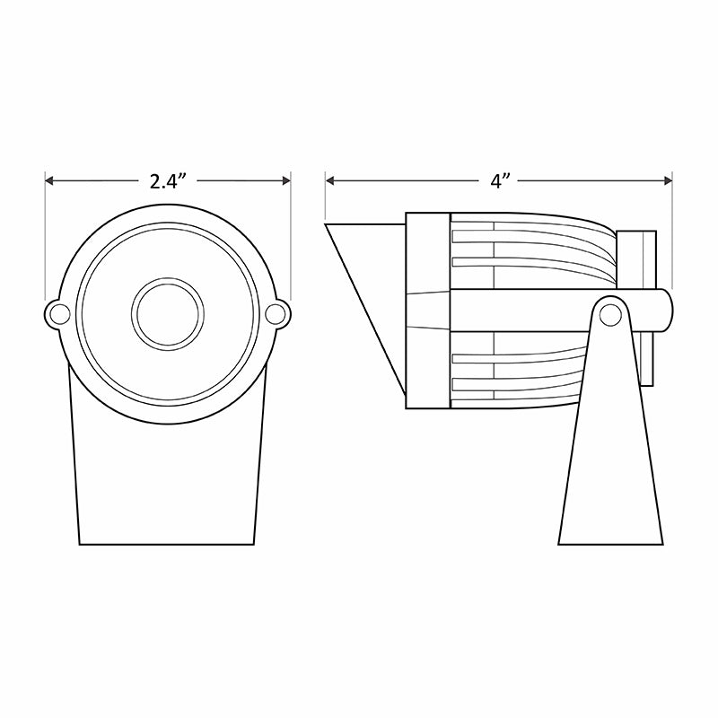 Westgate Mfg LF12, 6W, 3000K, 12V, IP67, Glass Lens, Bronze, LF12-6W-30K-KN