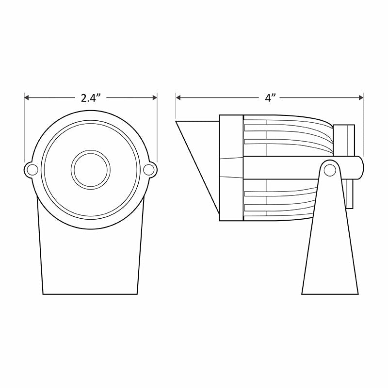 Westgate Mfg LF12, 6W, 5000K, 12V, IP67, Glass Lens, Bronze, LF12-6W-50K-KN