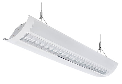 Westgate Mfg SCLP-UD Parabolic Suspended Up/Down Light, 40/20W, CCT Selectable, 0-10V Dimmable, White, SCLP-UD-4FT-60W-MCT-D