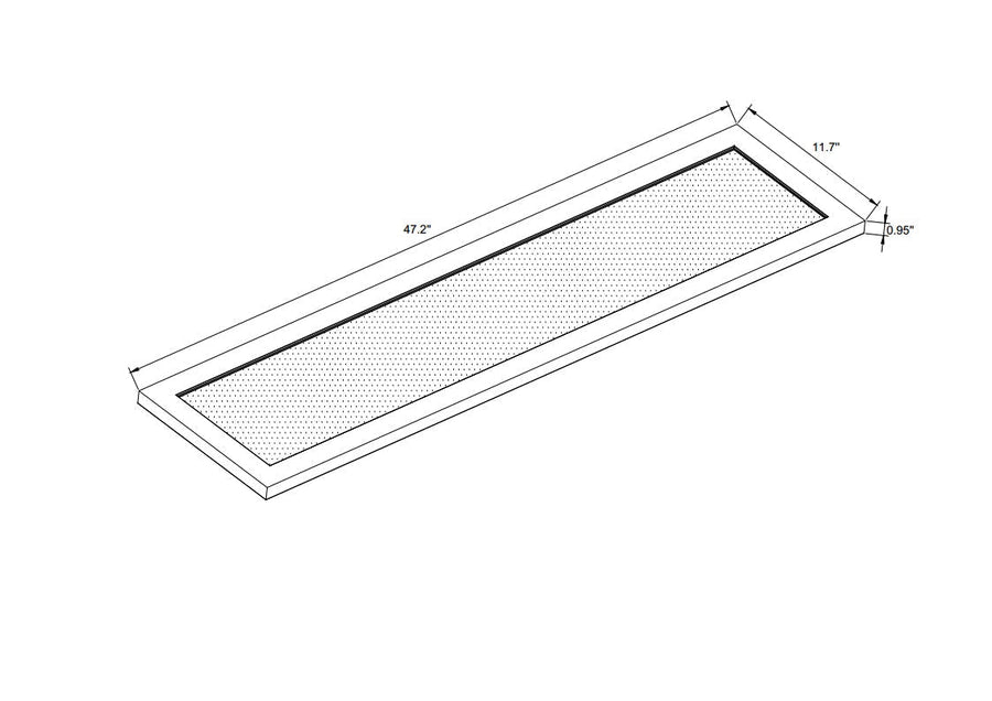 Westgate Mfg Suspended Up/Down Panel Light, 40W, CCT Selectable, 0–10V Dimmable, White, SPL-4FT-40W-MCT-D