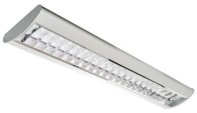 Westgate Mfg SCLP Parabolic Suspended Downlight, 40W, 5000K, 0-10V Dimmable, White, SCLP-4FT-40W-50K-D