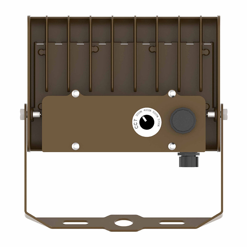Westgate Mfg LFX Medium Flood/Area Light, 15/20/30/50W, 5000K, 0-10V Dimmable, Trunnion Mount, Bronze, LFX-MD-15-50W-50K-TR
