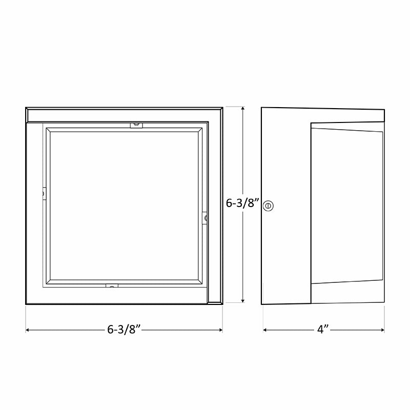 Westgate Mfg LRS Outdoor Wall Light, 12W, CCT Selectable, CRI90, IP44, Black, LRS-H-MCT-C90-BK