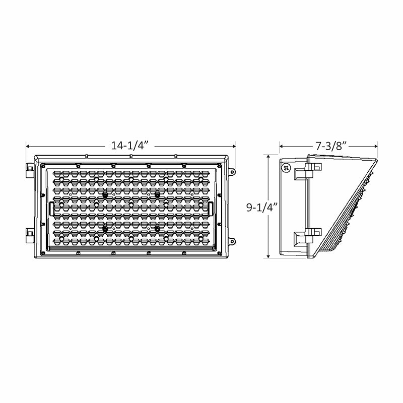 Westgate Mfg WML2 Wall Pack, 48W, 4000K, IP65, Dark Bronze, WML2-50W-40K-HL