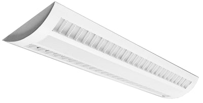 Westgate Mfg SCPP Suspended Louver & Perforated Basketlight, 40/20W or 60W, 3500K, 0-10V Dimmable, White, SCPP-UD-4FT-60W-35K-D