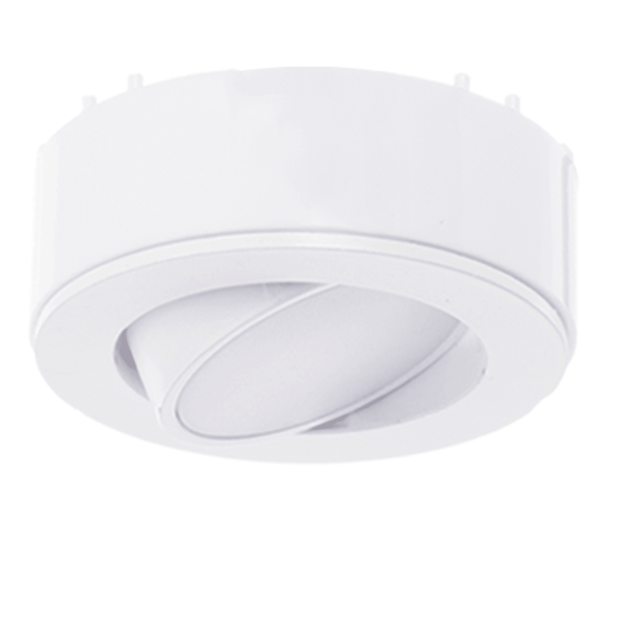 Westgate PL12ADJ 3" LED Adjustable Puck Light - 4.5W - 3000K - 250 Lumens - 12V - White, PL12ADJ-30K-WH