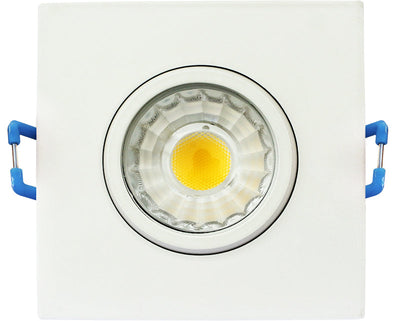 Westgate Mfg SDL3S-ADJ Square Adjustable Recessed Light, 8W, 3000K, CRI90, TRIAC Dimming, 3 In., White, SDL3S-ADJ-30K-WH