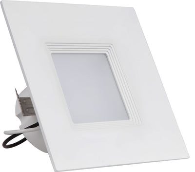 Westgate Mfg SDL4 Square Downlight, 10W, 5000K, CRI90, Dimmable, 4 In., White, SDL4-BF-50K