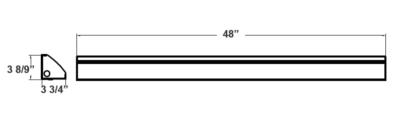Westgate Mfg Linear Corner Corridor, 4 ft, 20/30/40W, CCT Selectable, 0-10V Dimmable, White, LCL-4FT-40W-MCTP