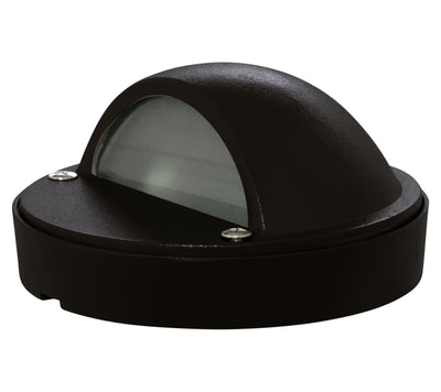 Westgate Mfg Eye-Lid Step Light, 3W, 3000K, 12VAC/DC, 80° Beam, Cast Aluminum, Black, AS-158-BK
