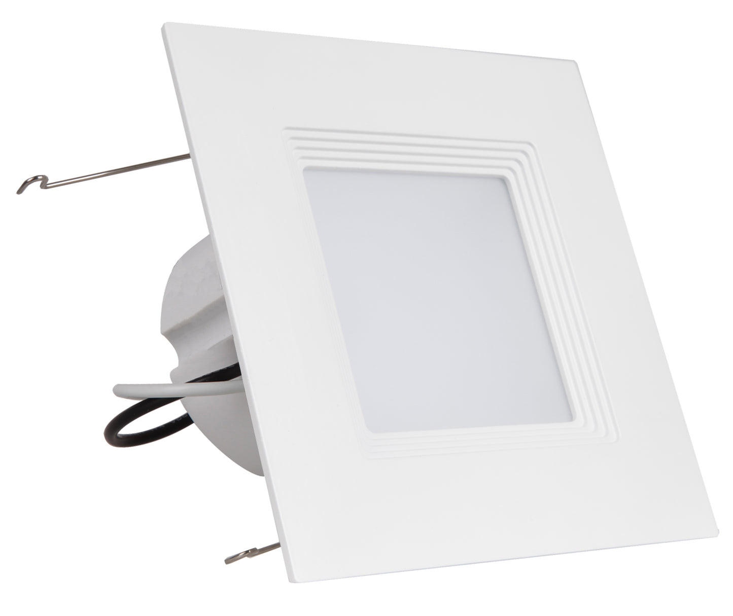 Westgate Lighting  6" Led Square Downlight, Cri90, 15W, 1100 Lumens, Dimmable, 2700K,  E26 Adapter Included, Wet Lo...  SDL6-BF-27K