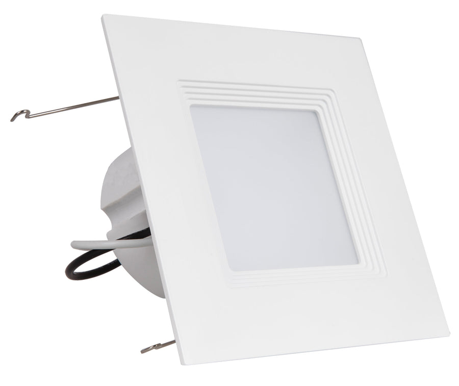 Westgate Mfg SDL6 6 In. Square Recessed Downlight, 16.5W, 4100K, CRI90, Dimmable, White, SDL6-BF-41K