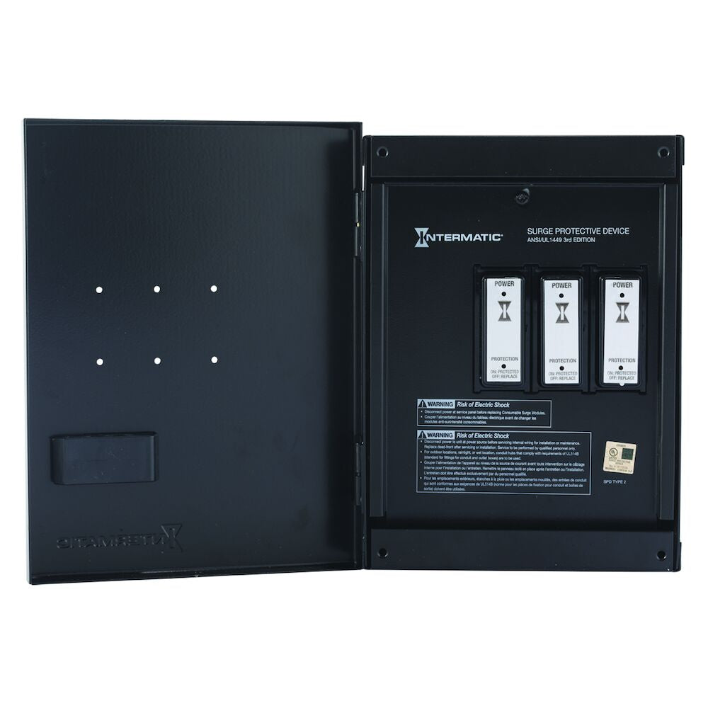 Surge Protective Device, 6-Mode, 120/240 VAC, 1Ph Type 2, Indoor Metal IG2280-IM