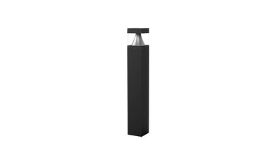 Westgate Mfg Bollard 42 In. Square Louver, 12-22W, CCT Selectable, 0-10V, Black, BOL-42-S-C-C-MCTP-BK