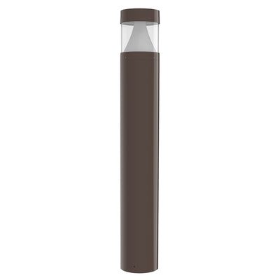 Westgate Mfg Bollard 42 In. Round Louver, 12-22W, CCT Selectable, 0-10V, Bronze, BOL-42-R-C-C-MCTP-BR