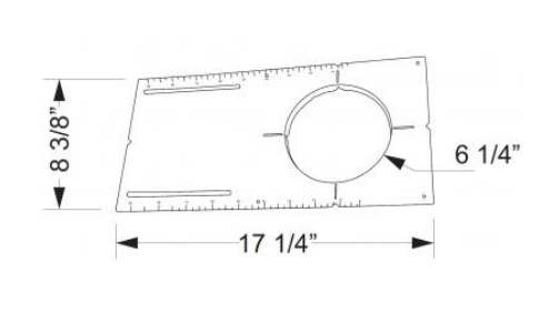 Elco Lighting New Construction Round Mounting Plate, 6 In., EMP6