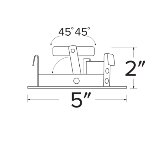 Elco Lighting Pex 4" Slot Aperture Trim, Koto System, All White, ELK4130W