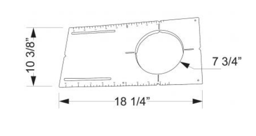 Elco Lighting New Construction Round Mounting Plate, 8 In., EMP8