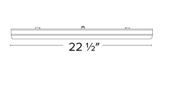 Elco Lighting Tarbuck Linear Track Fixture, 18W, 3000K, 2 Ft., White, ETL2140W
