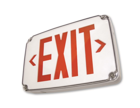 Westgate Lighting  Wet Location Led Exit Double Face, Green Letters, Black Panel  XT-WP-2GB-EM