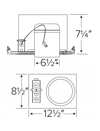 Elco Lighting Koto 6" High Lumen, 15.7W, Triac/ELV, IC Airtight, 1250 lm, E6LK57ICAD