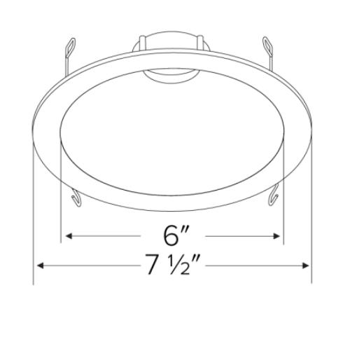 Elco Lighting Pex Round Reflector Trim for Koto Module, 6 In., Bronze, ELK6418BZ