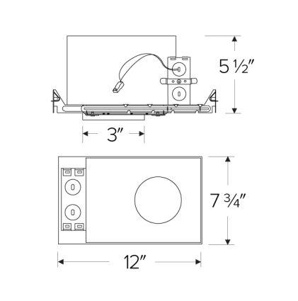 Elco Lighting Koto 2" Maximum Adjustability IC Housing, 15.7W, Triac/ELV, 120V, E2LK41ICA