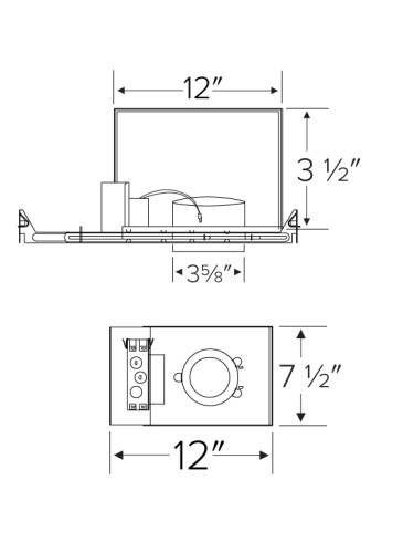 Elco Lighting Koto 3", 14.7W, Shallow Adjustability, Triac/ELV, IC Airtight, E3LK77ICAD