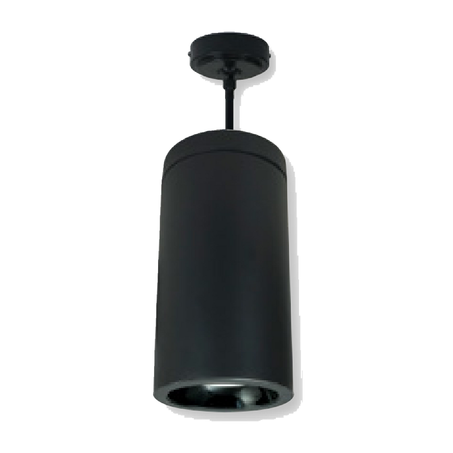Nora Lighting 6" Cobalt Pendant Mount Cylinder, Black, 750L, 3500K, Black Reflector, 120V Triac/ELV Dimming   NYLD2-6P075135BBB