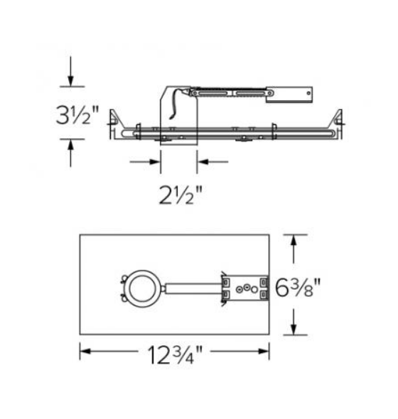 Elco Lighting Hi Lume 2" LED IC Housing, 11W, 2700K, 36° Beam, White, E2LCU86ICA