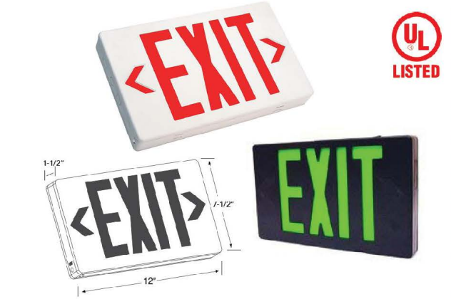 Westgate Lighting  Red Led Exit Sign With 2 Cuircuit, No Em  XT-RW-2C