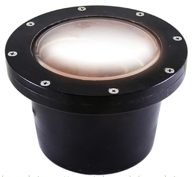 Westgate Lighting  Well Light, Fiber Glass, Par36 12V 50W Max ( Not Included), Black, Large Lens  WL-140-FBK