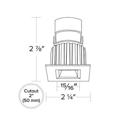 Elco Lighting Oak Architectural IC Remodel Power Pack, 8W, 900 lm, 120V, TRIAC/ELV Dimming, E1L12F35B