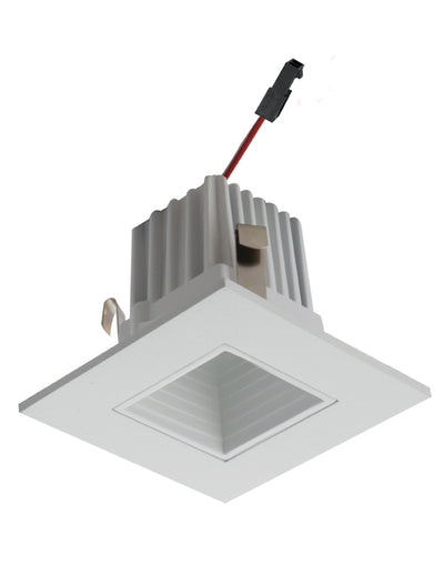 Elco Lighting 2" Square LED Baffle Trim Hi-Lume, 11W, 2700K, 1000 lm, White, E215C1827W