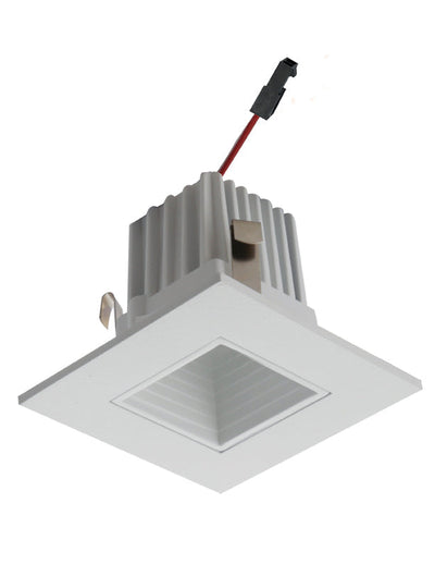 Elco Lighting 2 In. Square LED Baffle Trim, 11W, 2700K, 1000 lm, 36°, White, E215C1835W