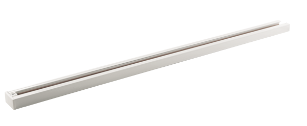 Elco Lighting Two Circuit Track, 4', Black with White Trim, EC002B