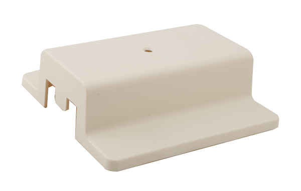 Elco Lighting Floating Canopy and Feed Point, 2-Circuit Track, Black with White Trim, EC809B