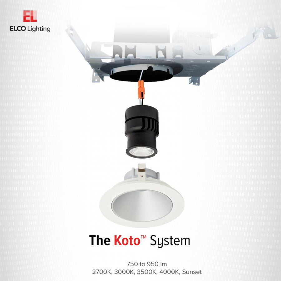 Elco Lighting Koto LED Module, 10.5W, 2400K, CRI95, Triac/ELV, 38° Beam, ELK1135