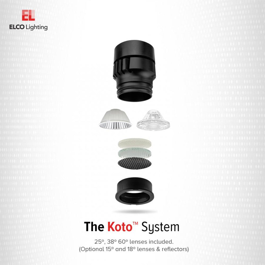 Elco Lighting Koto LED Module, 10.5W, 2400K, CRI95, Triac/ELV, 38° Beam, ELK0727